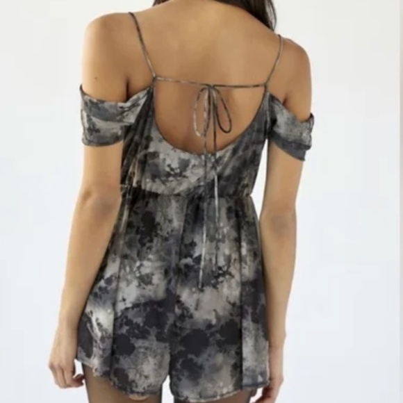 Urban Outfitters Pants - Urban Outfitters Cowl Neck Romper Botanical Floral Print NWT